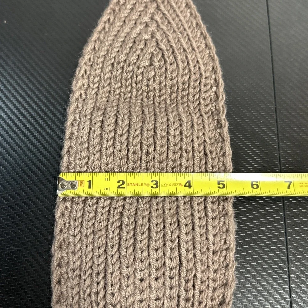 Crochet Headband One Size Ear Warmer Grey & Brown Fall Winter Handmade Lot Of 2